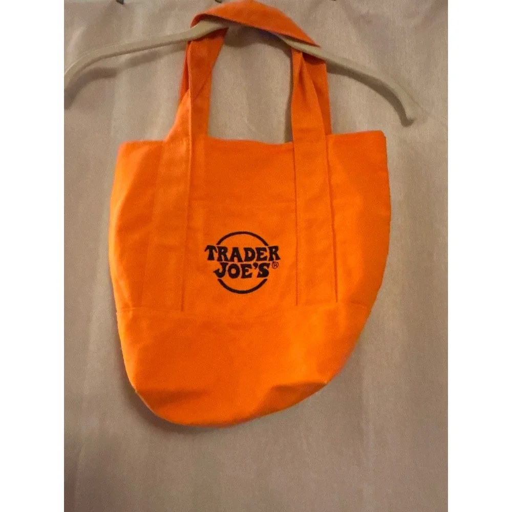 New with Tag Trader Joe's 2025 Mini Trick or Treat Canvas Tote Orange